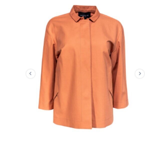 Lafayette 148 New York Jackets & Blazers - Lafayette 148 - Sienna Colored 3/4 Sleeve Boxy Jacket Sz Small